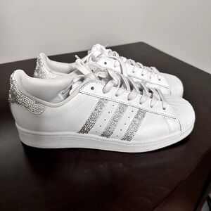 Blinged Out Custom Adidas Sneakers